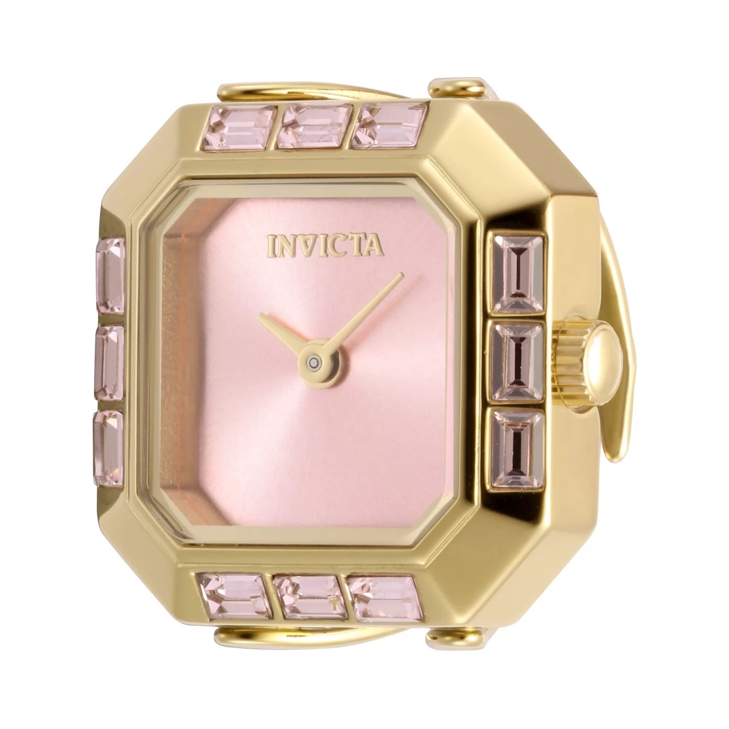 Invicta Women's 49586 Mini Quartz Pink Dial Ring Watch