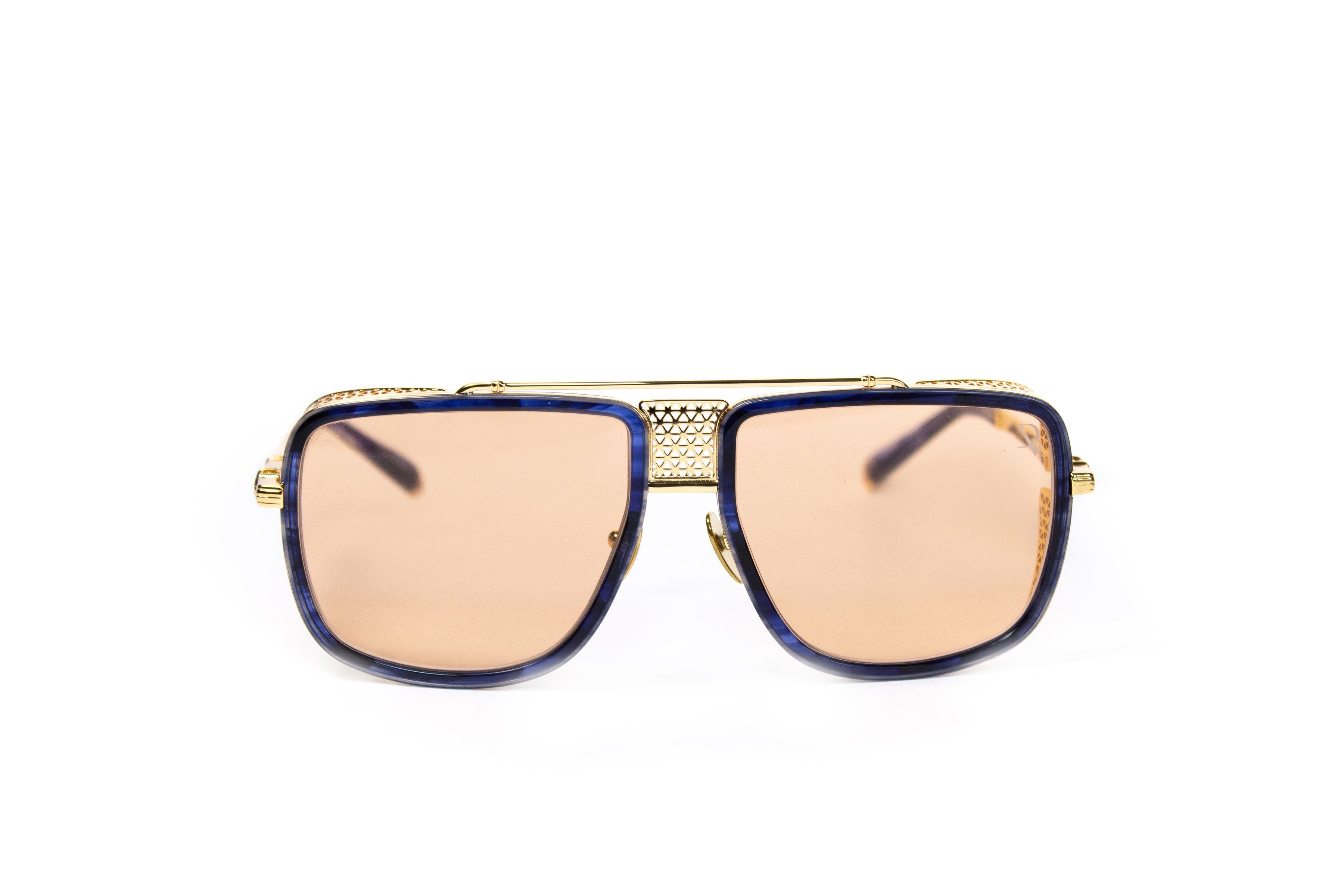 Diavi AUSHER GOLD BLUE HORN/GOLD MIRROR GOLD 18K PLATED 0