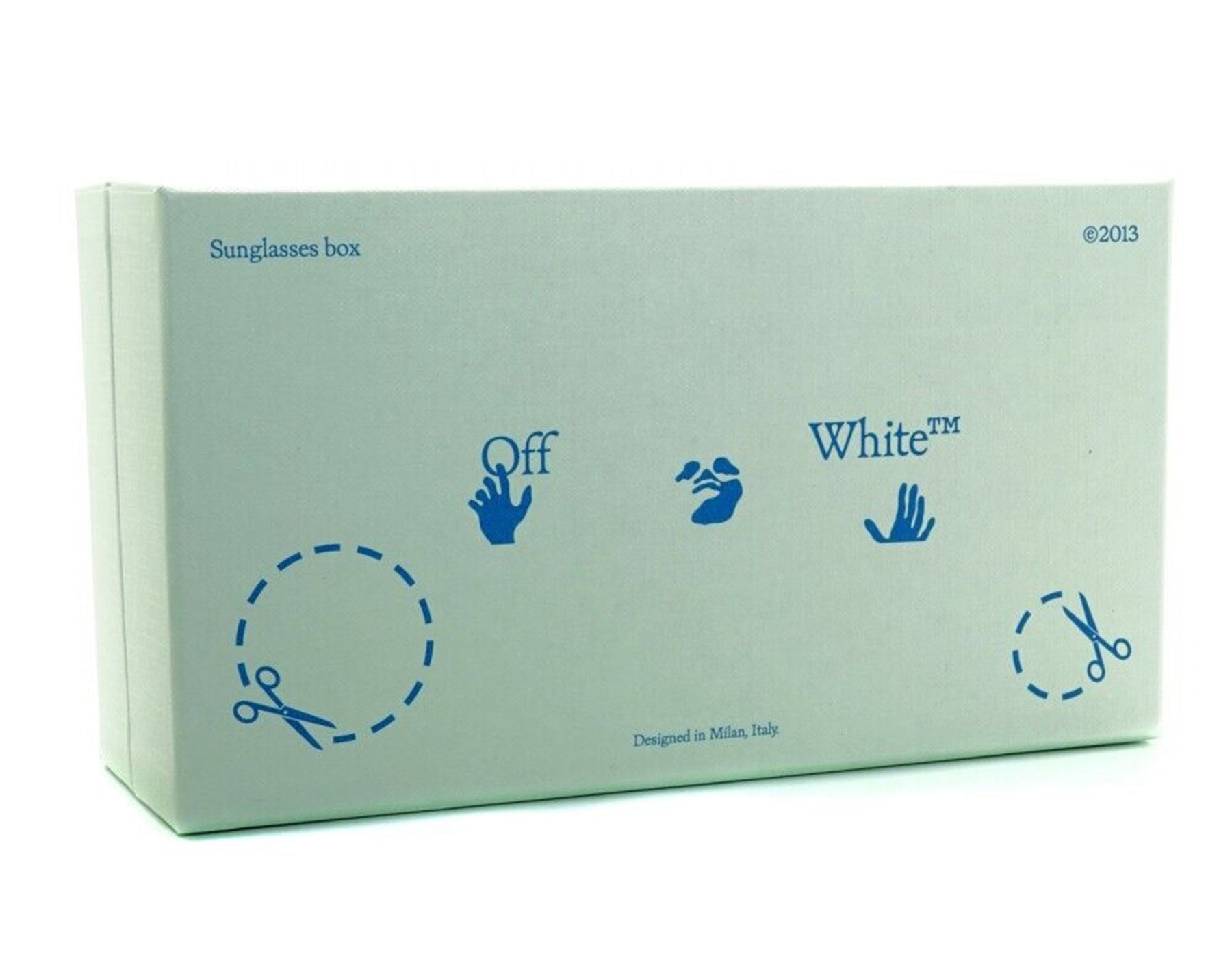 Bloque de mármol azul claro estilo Off-White 42 de 54 mm