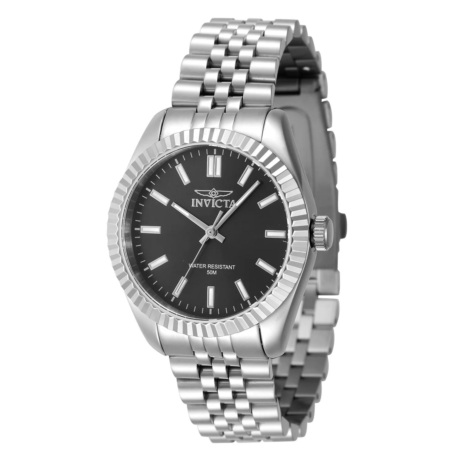 Invicta Women's 47494 Specialty Quartz 3 Hand Black Dial Watch