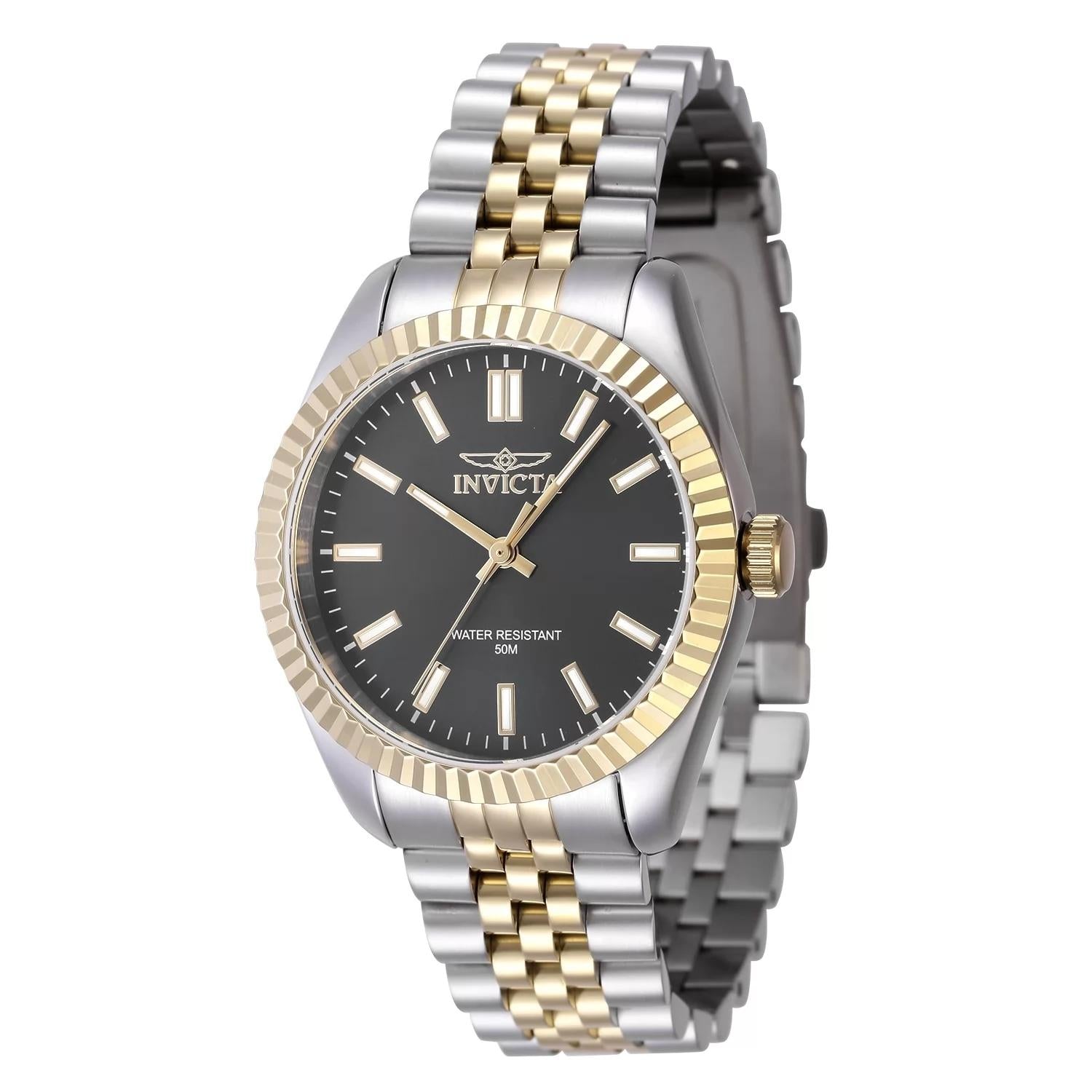 Invicta Women's 47499 Specialty Quartz 3 Hand Black Dial Watch