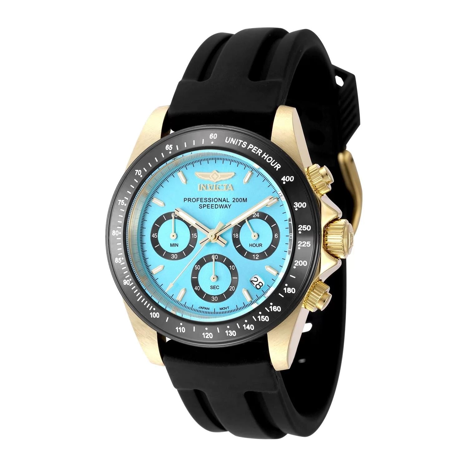 Invicta Men's 50491 Speedway Quartz VD53 Light Blue Dial Watch