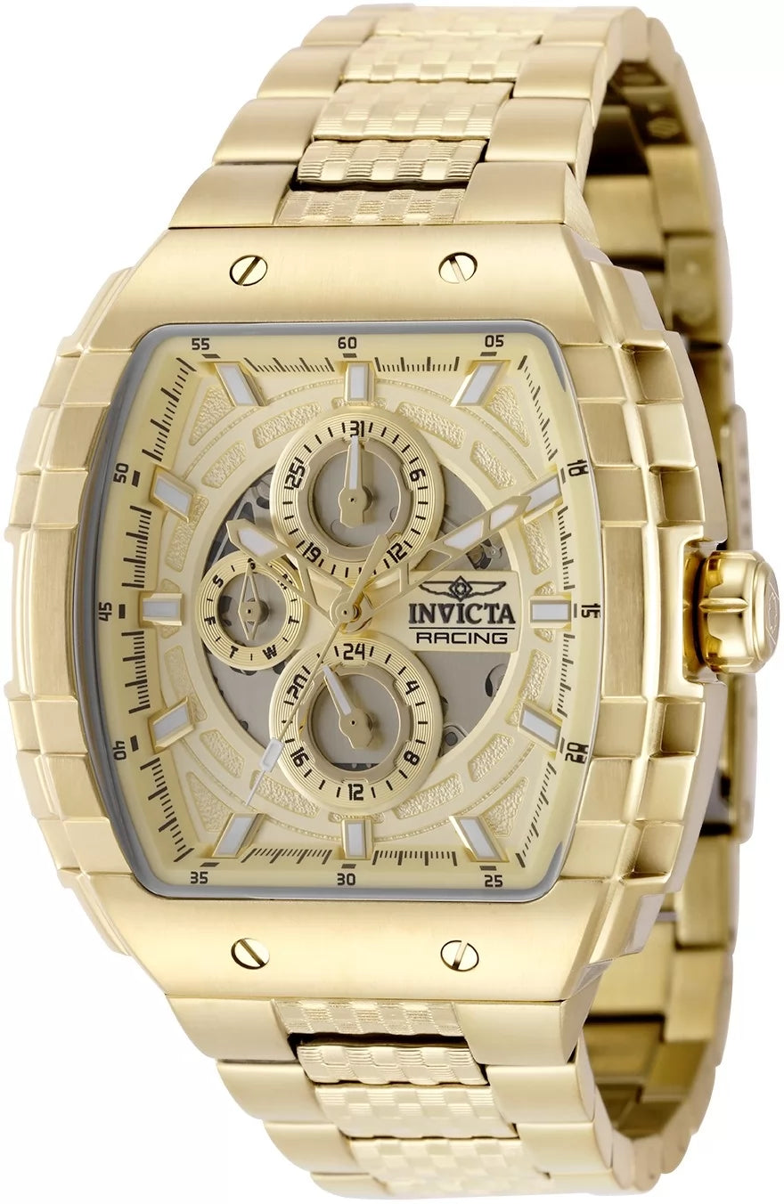 Invicta Men's 50237 S1 Rally Quartz VH67 Gold Dial Watch