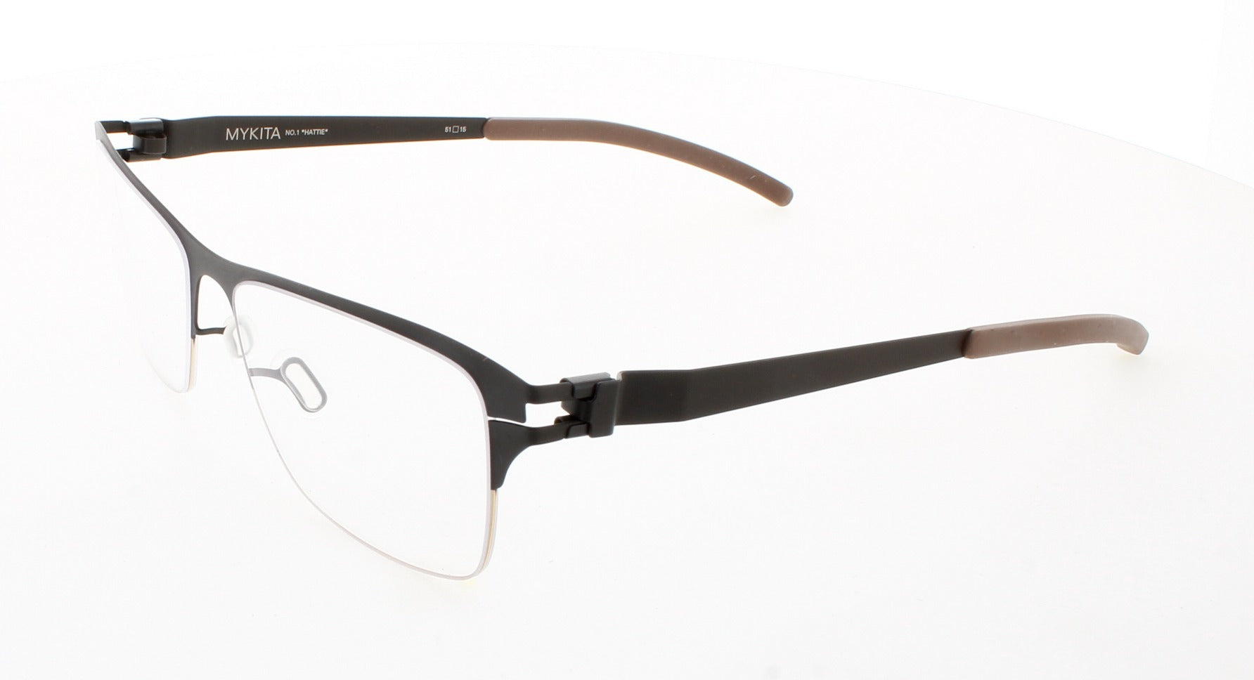 Mykita NO1-HATTIE-GOLD-DARK-BROWN 0mm