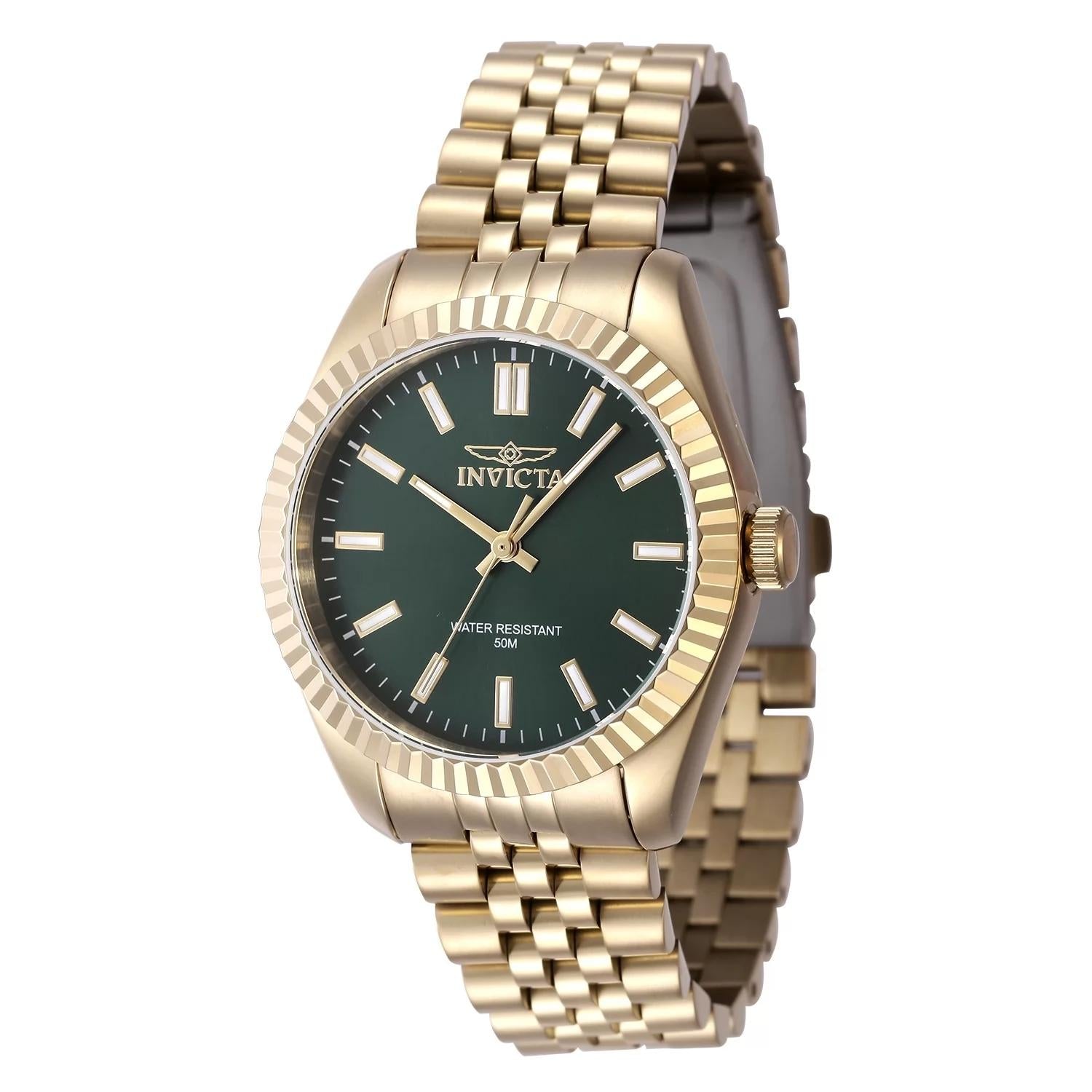 Invicta Women's 47505 Specialty Quartz 3 Hand Green Dial Watch