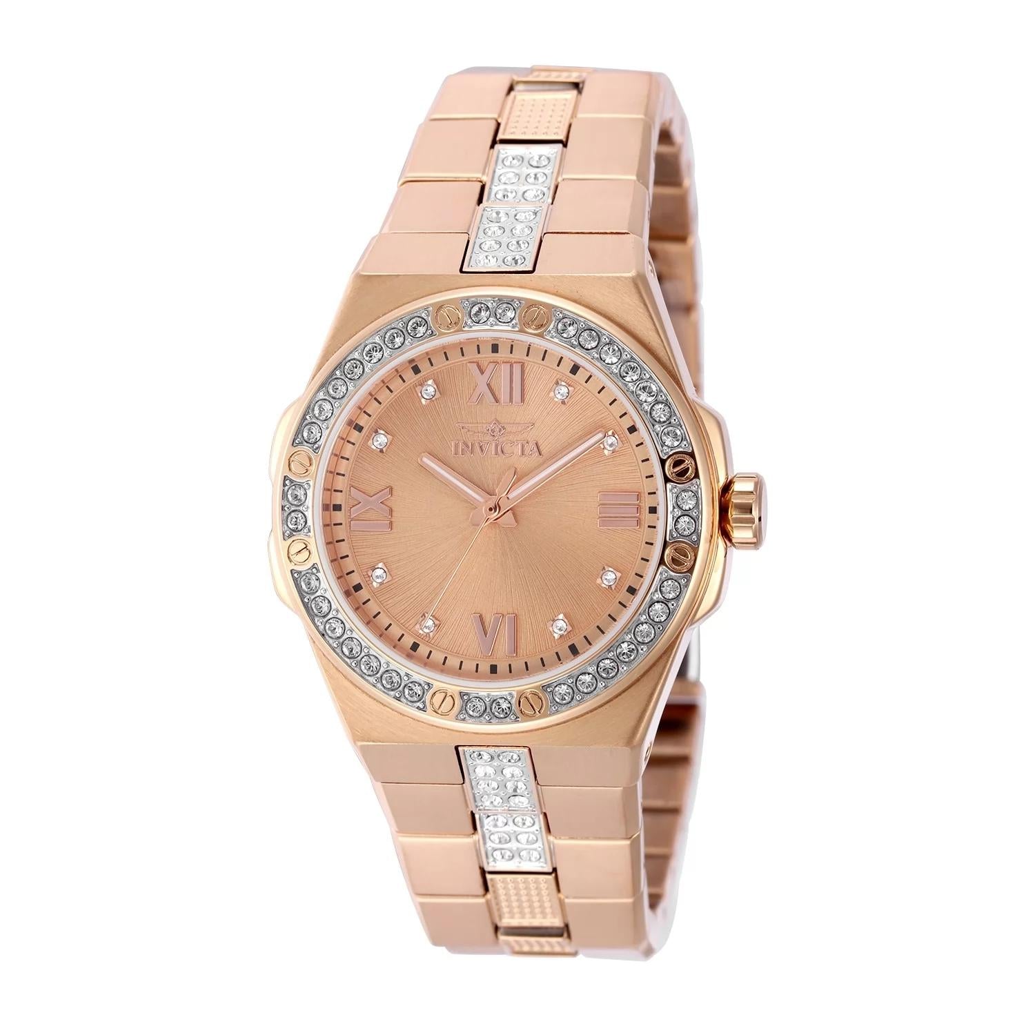 Invicta Women's 50190 Specialty Quartz PC21 Rose Gold Dial Watch