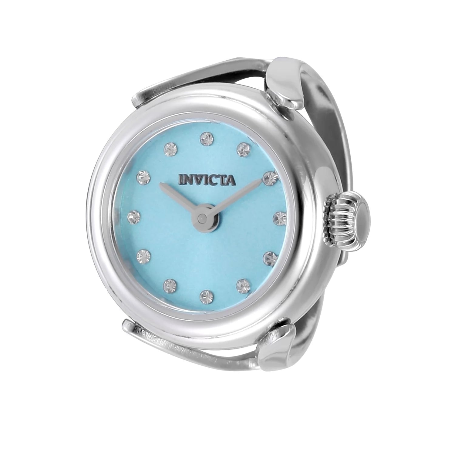 Invicta Men's 49071 Mini Quartz 0 Light Blue Dial Ring Watch