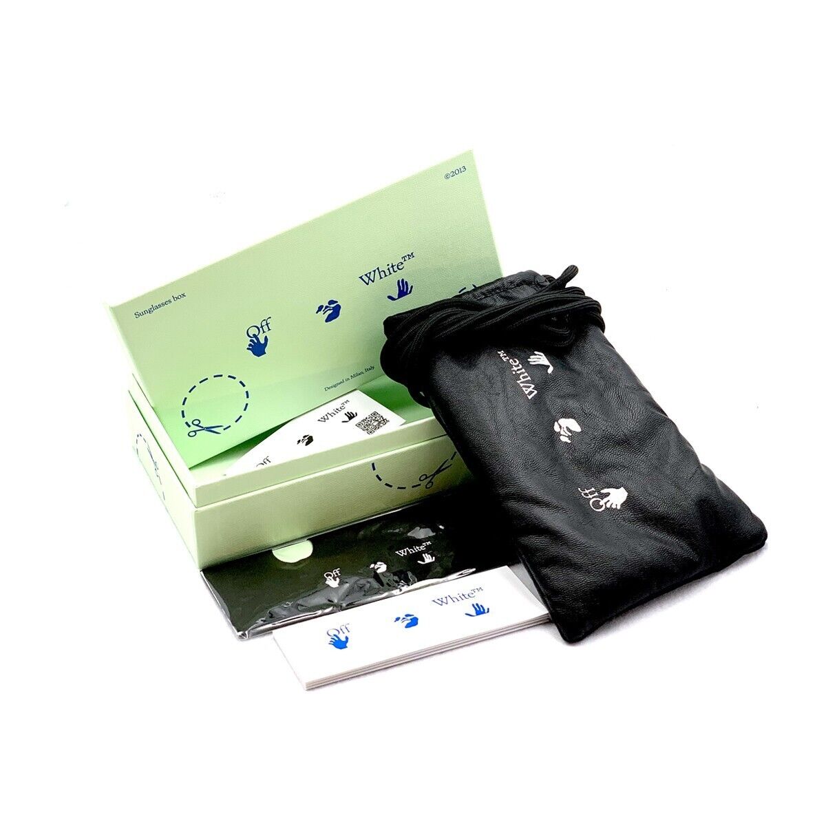 Clip OFF-WHITE Negro Verde 0 mm