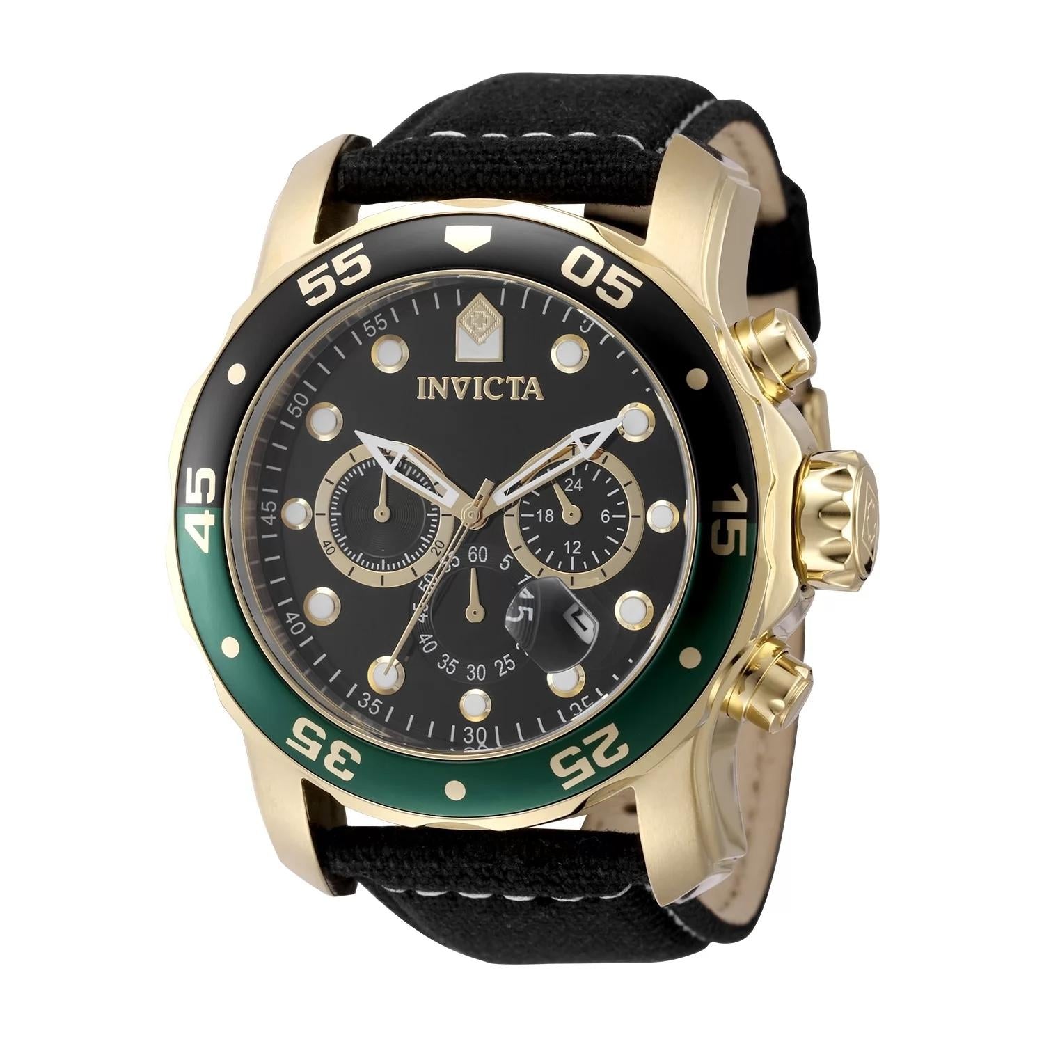 Invicta Men's 49834 Pro Diver Quartz VD53 Brass Dial Watch